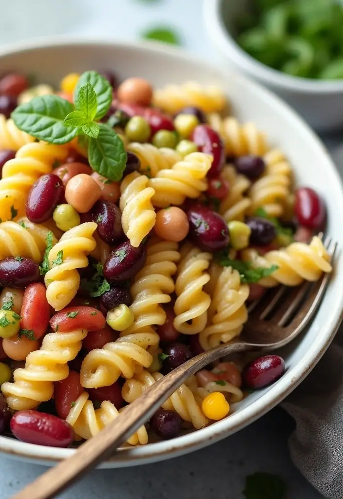 30+ Italian Pasta Salad Recipes Packed with Flavor and Color 148 30+ Italian Pasta Salad Recipes Packed with Flavor and Color - 28. Three Bean Pasta Salad