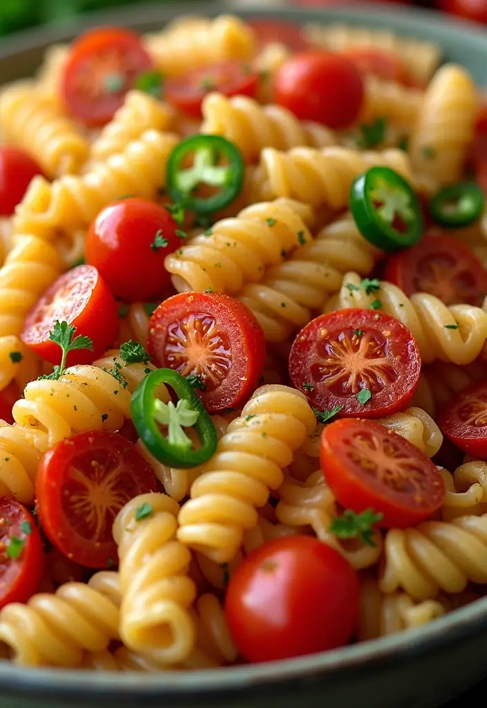 30+ Italian Pasta Salad Recipes Packed with Flavor and Color 162 30+ Italian Pasta Salad Recipes Packed with Flavor and Color - 30. Spicy Italian Pasta Salad