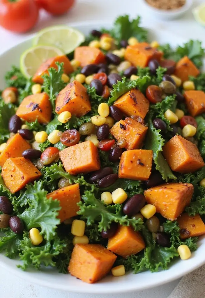 30+ Kale and Sweet Potato Salad Recipes That Feel Like Comfort Food 59 30+ Kale and Sweet Potato Salad Recipes That Feel Like Comfort Food - 13. Southwest Kale and Sweet Potato Salad