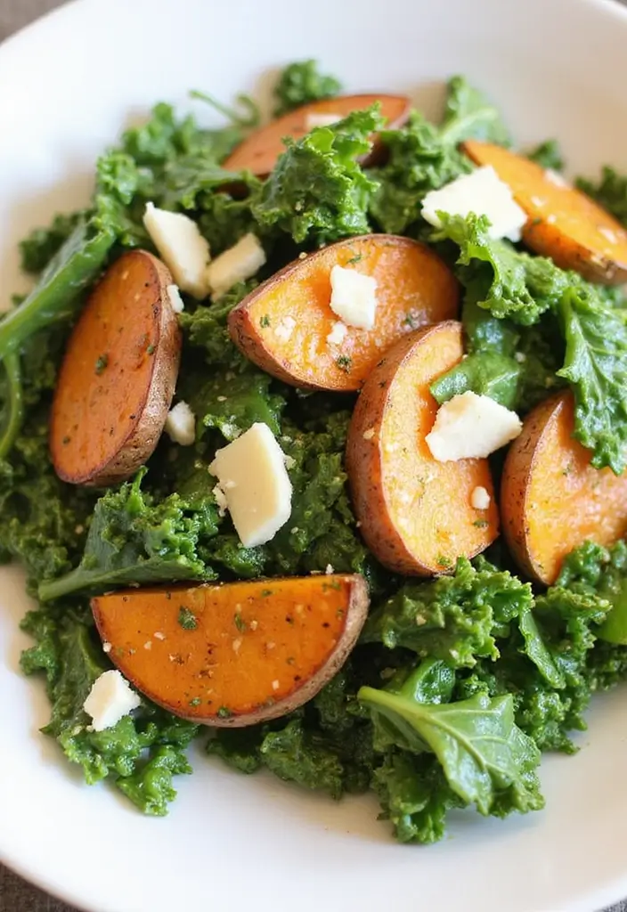 30+ Kale and Sweet Potato Salad Recipes That Feel Like Comfort Food 66 30+ Kale and Sweet Potato Salad Recipes That Feel Like Comfort Food - 14. Pesto Kale and Sweet Potato Salad
