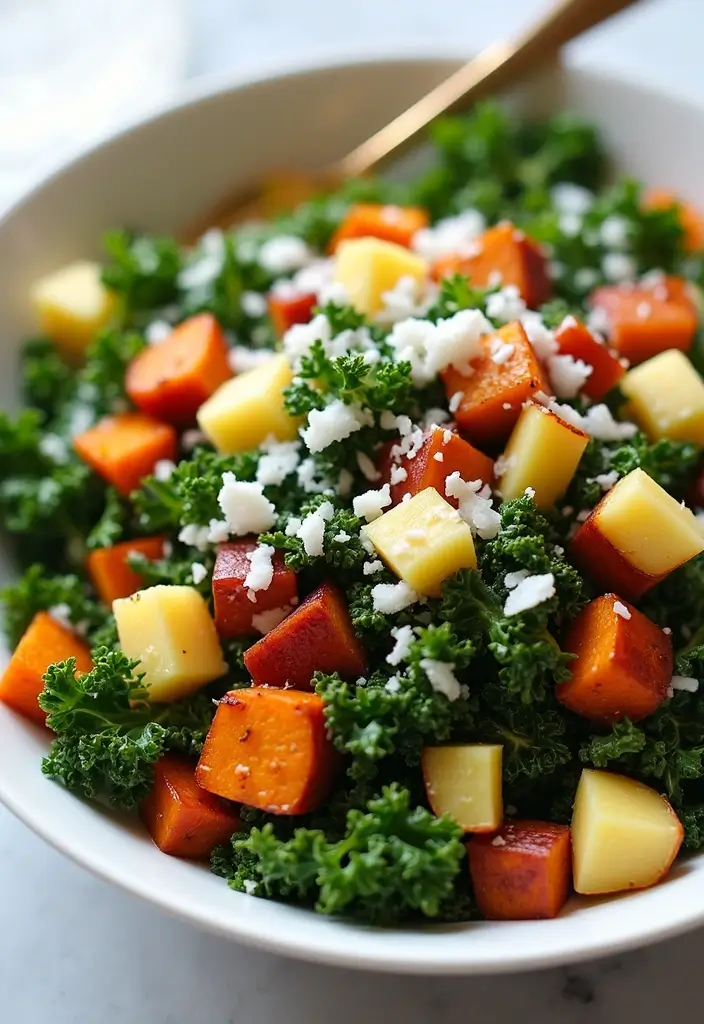 30+ Kale and Sweet Potato Salad Recipes That Feel Like Comfort Food 74 30+ Kale and Sweet Potato Salad Recipes That Feel Like Comfort Food - 16. Tropical Kale and Sweet Potato Salad