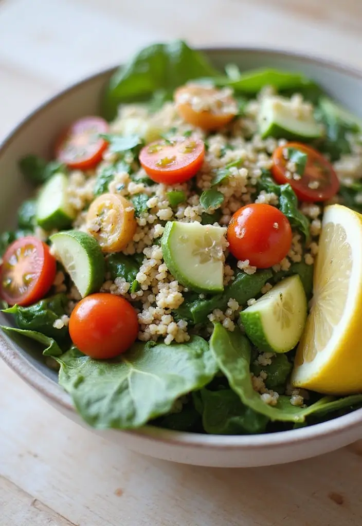 30+ Lettuce and Spinach Salad Recipes for Every Occasion - 2. Quinoa and Spinach Salad