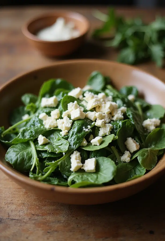 30+ Lettuce and Spinach Salad Recipes for Every Occasion - 29. Spinach and Cheese Salad