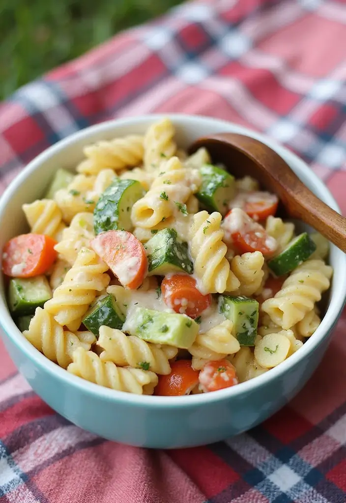 30+ Pasta Salad Recipes with Ranch Dressing Everyone Will Love 1 30+ Pasta Salad Recipes with Ranch Dressing Everyone Will Love - 1. Classic Ranch Pasta Salad