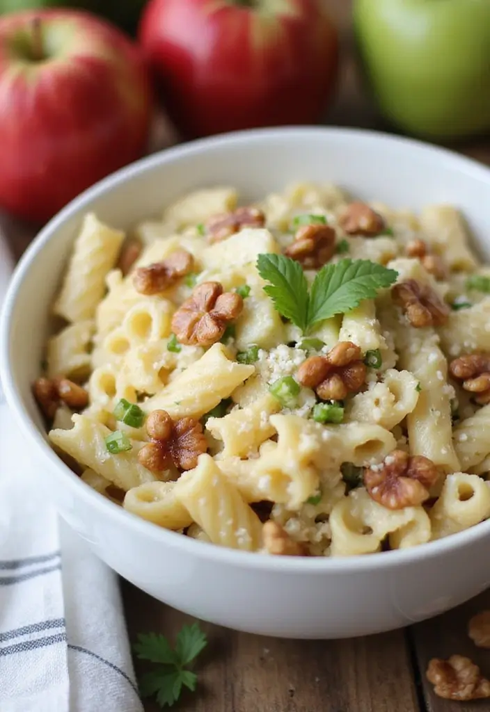 30+ Pasta Salad Recipes with Ranch Dressing Everyone Will Love 79 30+ Pasta Salad Recipes with Ranch Dressing Everyone Will Love - 17. Ranch Pasta Salad with Apples and Walnuts