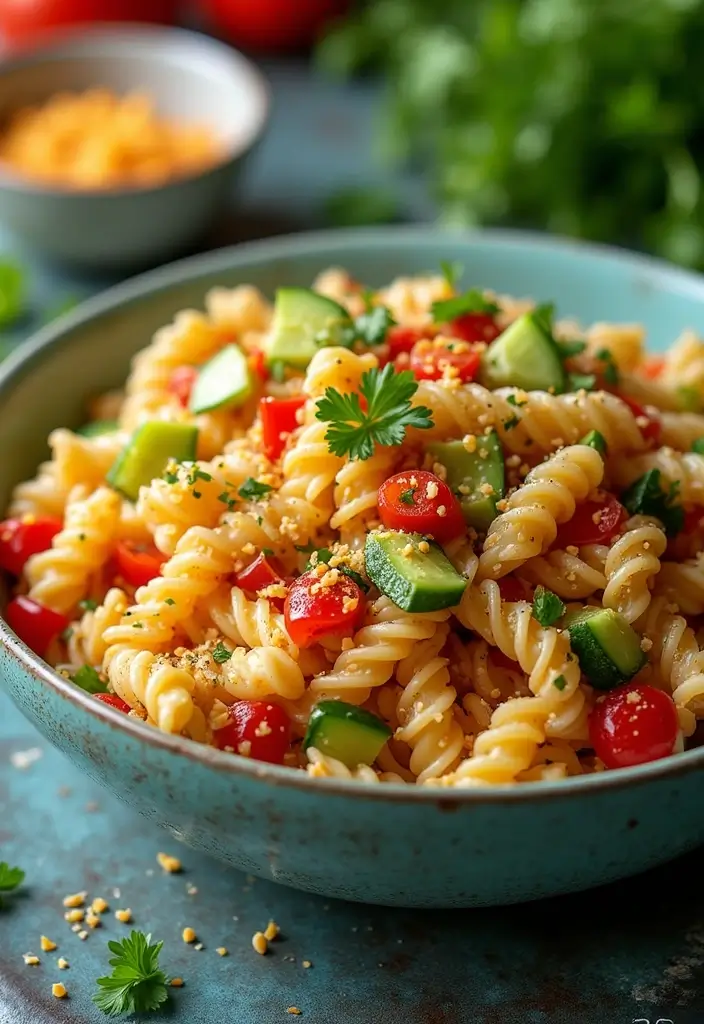 30+ Pasta Salad Recipes with Ranch Dressing Everyone Will Love 119 30+ Pasta Salad Recipes with Ranch Dressing Everyone Will Love - 25. Asian Ranch Pasta Salad