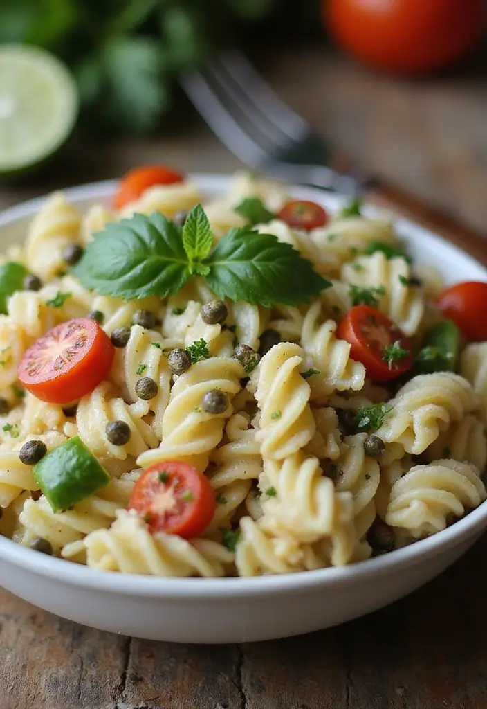 30+ Pasta Salad Recipes with Ranch Dressing Everyone Will Love 133 30+ Pasta Salad Recipes with Ranch Dressing Everyone Will Love - 27. Ranch Pasta Salad with Capers