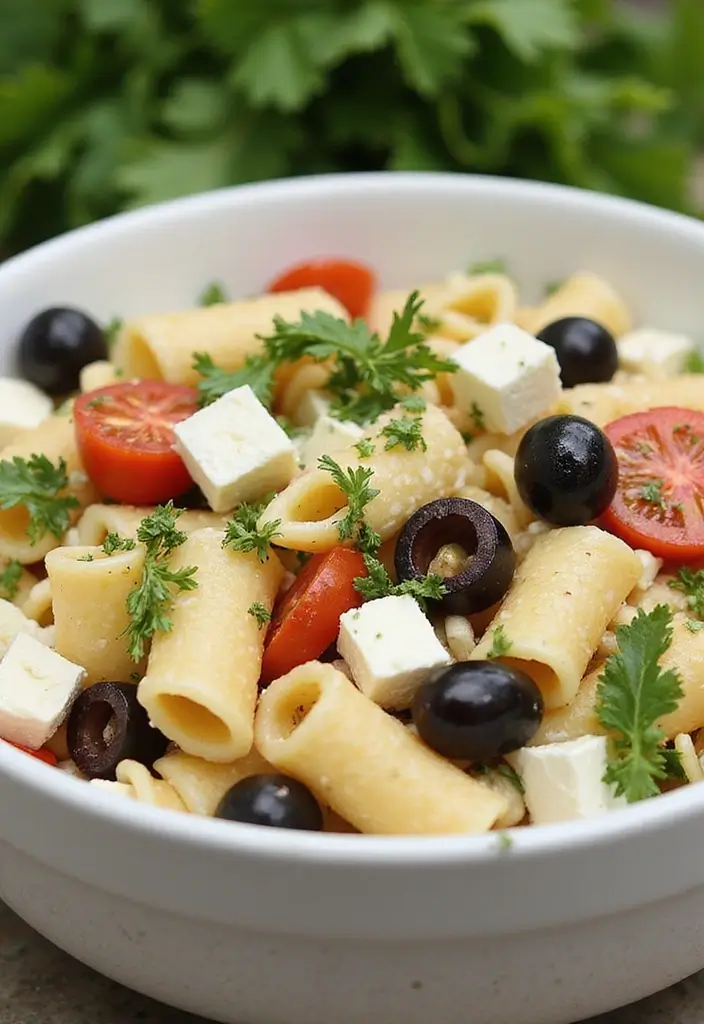 30+ Pasta Salad Recipes with Ranch Dressing Everyone Will Love 9 30+ Pasta Salad Recipes with Ranch Dressing Everyone Will Love - 3. Mediterranean Ranch Pasta Salad