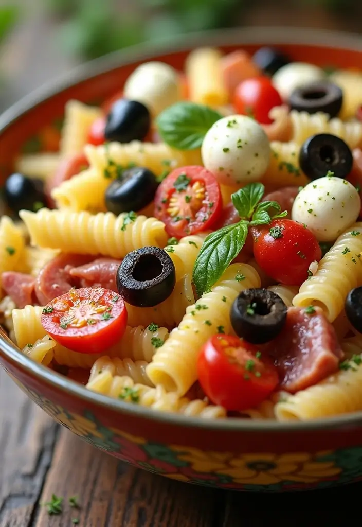 30+ Pasta Salad Recipes with Salami for a Savory Twist 1 30+ Pasta Salad Recipes with Salami for a Savory Twist - 1. Classic Italian Pasta Salad with Salami
