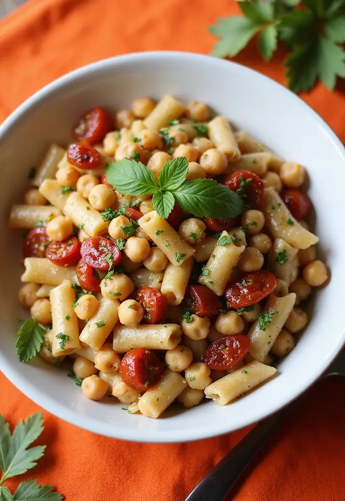 30+ Pasta Salad Recipes with Sundried Tomato for Mediterranean Flavor 69 30+ Pasta Salad Recipes with Sundried Tomato for Mediterranean Flavor - 13. Sundried Tomato and Chickpea Pasta Salad