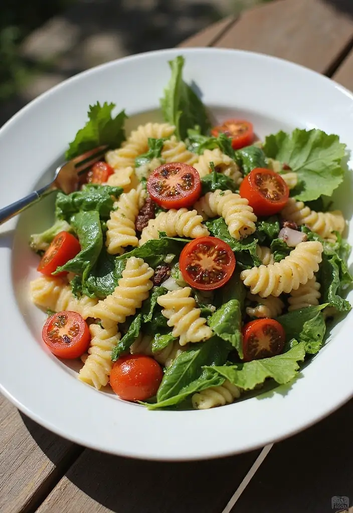 30+ Pasta Salad Recipes with Sundried Tomato for Mediterranean Flavor 132 30+ Pasta Salad Recipes with Sundried Tomato for Mediterranean Flavor - 26. Sundried Tomato and Mixed Greens Pasta Salad