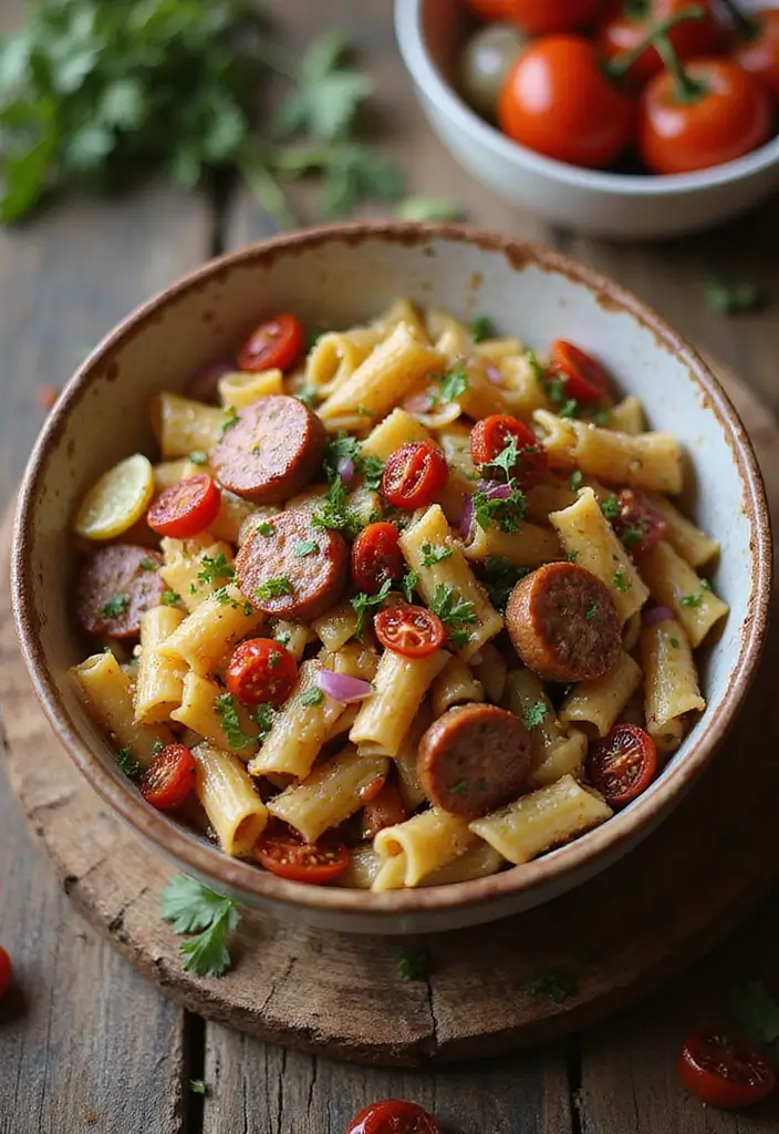 30+ Pasta Salad Recipes with Sundried Tomato for Mediterranean Flavor 32 30+ Pasta Salad Recipes with Sundried Tomato for Mediterranean Flavor - 6. Italian Sausage and Sundried Tomato Pasta Salad