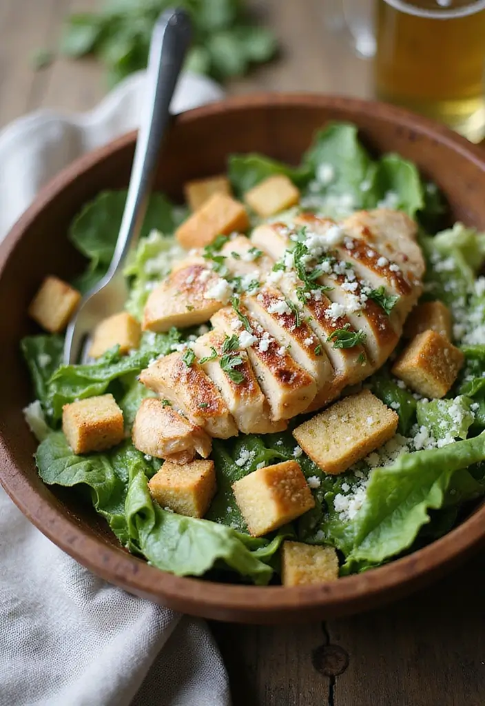 30+ Romaine Lettuce Salad Recipes That Are Crisp and Delicious 1 30+ Romaine Lettuce Salad Recipes That Are Crisp and Delicious - 1. Classic Caesar Salad with a Twist