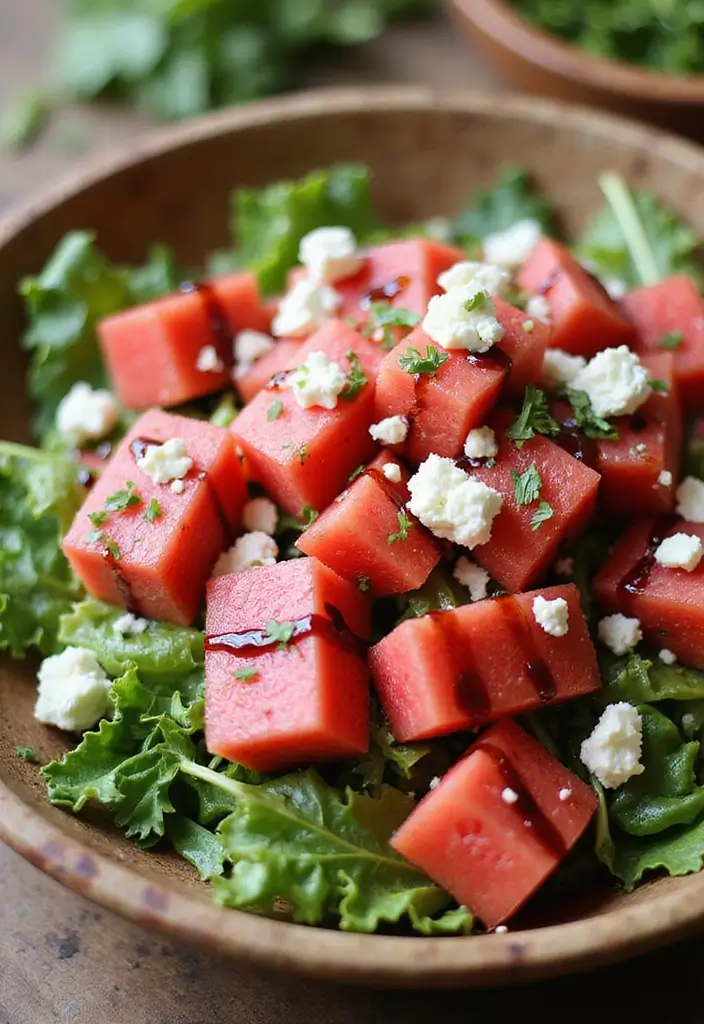 30+ Romaine Lettuce Salad Recipes That Are Crisp and Delicious 57 30+ Romaine Lettuce Salad Recipes That Are Crisp and Delicious - 11. Watermelon and Feta Romaine Salad