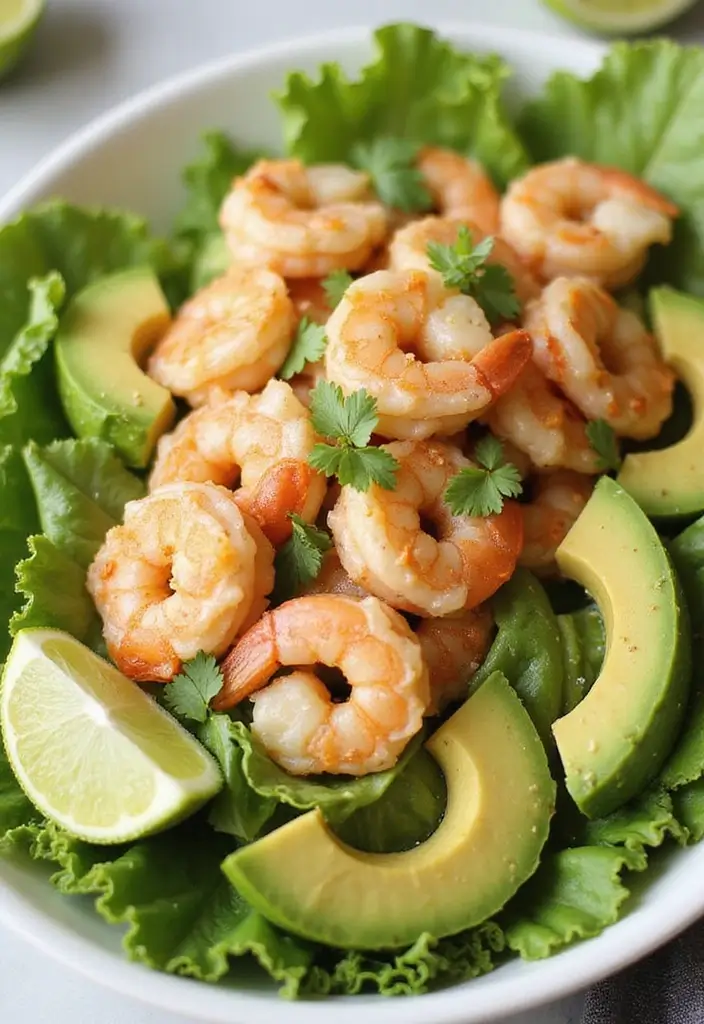 30+ Romaine Lettuce Salad Recipes That Are Crisp and Delicious 107 30+ Romaine Lettuce Salad Recipes That Are Crisp and Delicious - 21. Shrimp and Avocado Romaine Salad