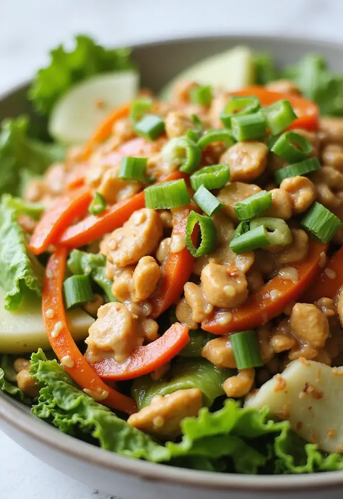 30+ Romaine Lettuce Salad Recipes That Are Crisp and Delicious 117 30+ Romaine Lettuce Salad Recipes That Are Crisp and Delicious - 23. Thai Peanut and Romaine Salad