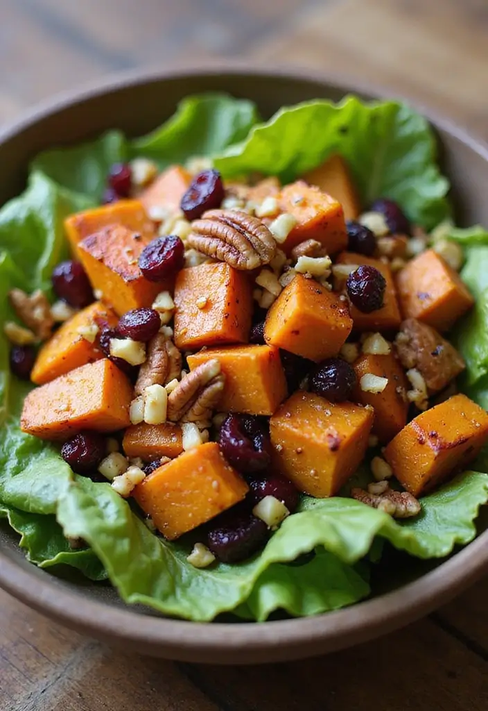 30+ Romaine Lettuce Salad Recipes That Are Crisp and Delicious 127 30+ Romaine Lettuce Salad Recipes That Are Crisp and Delicious - 25. Sweet Potato and Romaine Salad