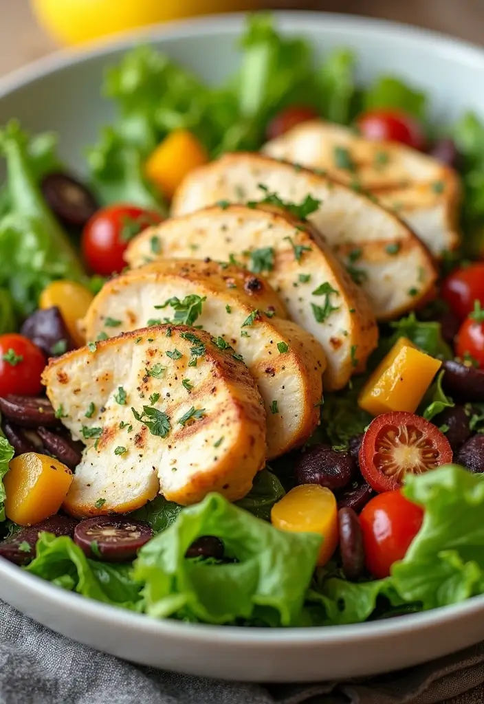 30+ Romaine Lettuce Salad Recipes That Are Crisp and Delicious 135 30+ Romaine Lettuce Salad Recipes That Are Crisp and Delicious - 27. Lemon Herb Chicken Romaine Salad