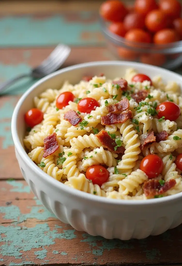 30+ Salad Recipes for School Lunches That Kids Will Actually Eat 56 30+ Salad Recipes for School Lunches That Kids Will Actually Eat - 12. Bacon Ranch Pasta Salad