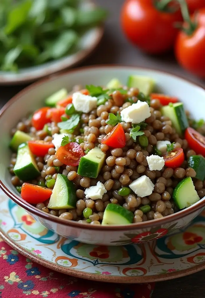 30+ Salad Recipes for School Lunches That Kids Will Actually Eat 111 30+ Salad Recipes for School Lunches That Kids Will Actually Eat - 23. Lentil Salad with Feta