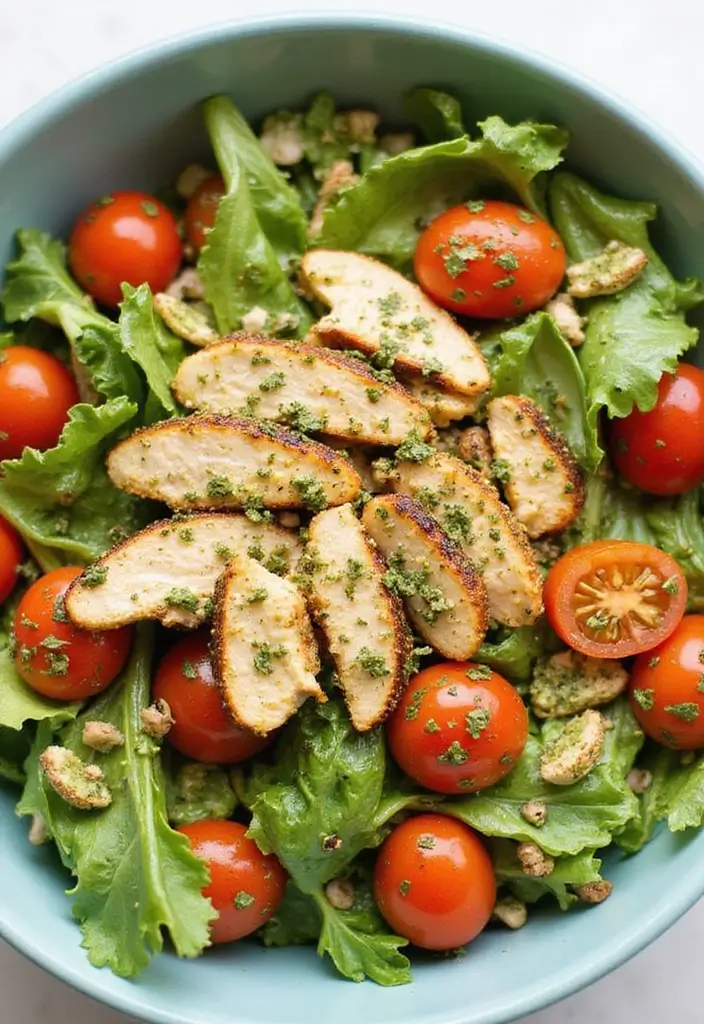 30+ Salad Recipes for School Lunches That Kids Will Actually Eat 112 30+ Salad Recipes for School Lunches That Kids Will Actually Eat - 24. Chicken Pesto Salad