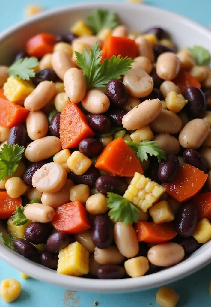30+ Salad Recipes for School Lunches That Kids Will Actually Eat 115 30+ Salad Recipes for School Lunches That Kids Will Actually Eat - 25. Mixed Bean Salad