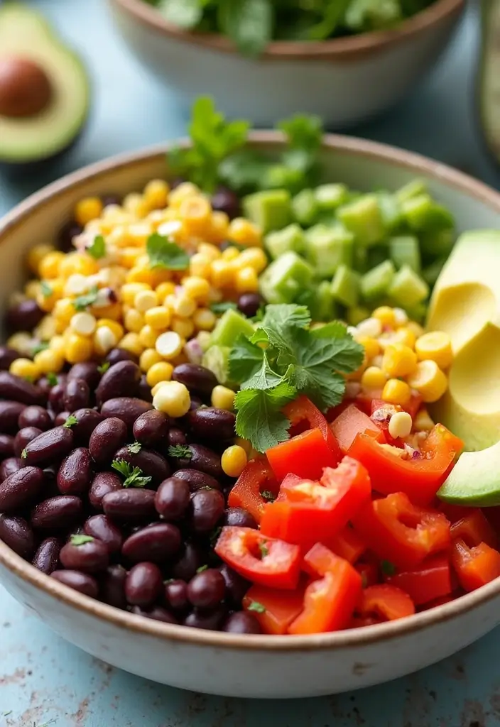 30+ Salad Recipes for School Lunches That Kids Will Actually Eat 32 30+ Salad Recipes for School Lunches That Kids Will Actually Eat - 8. Southwest Black Bean Salad
