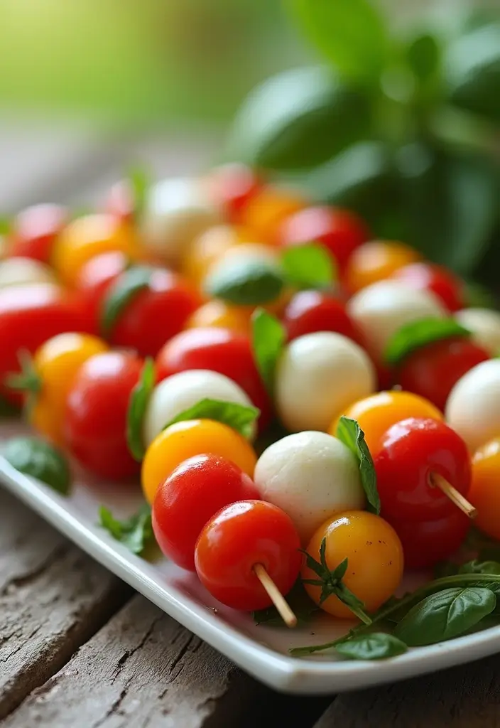 30+ Salad Recipes for School Lunches That Kids Will Actually Eat 37 30+ Salad Recipes for School Lunches That Kids Will Actually Eat - 9. Caprese Salad Skewers