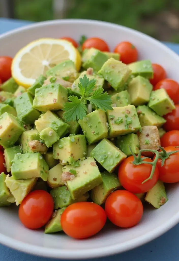 30+ Side Salad Recipes for BBQ That Pair with Any Main Dish 65 30+ Side Salad Recipes for BBQ That Pair with Any Main Dish - 13. Avocado Tomato Salad
