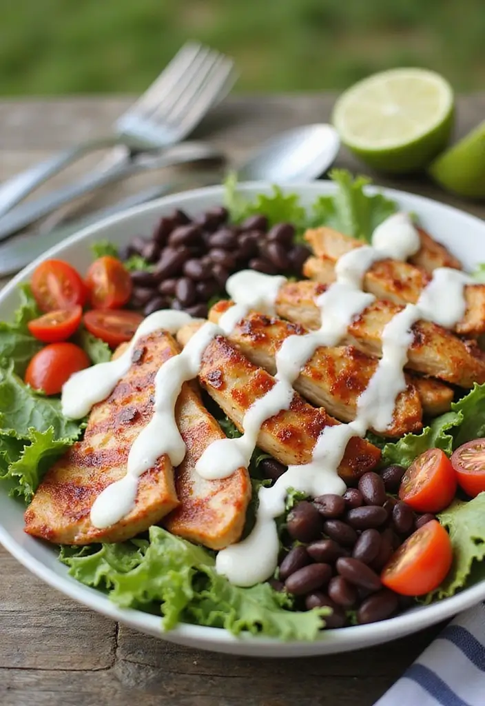 30+ Side Salad Recipes for BBQ That Pair with Any Main Dish 72 30+ Side Salad Recipes for BBQ That Pair with Any Main Dish - 14. BBQ Ranch Salad