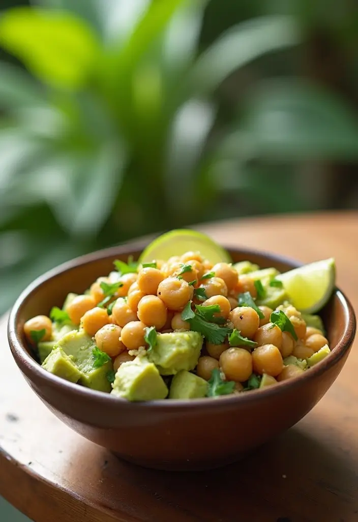 30+ Side Salad Recipes for BBQ That Pair with Any Main Dish 107 30+ Side Salad Recipes for BBQ That Pair with Any Main Dish - 21. Chickpea and Avocado Salad