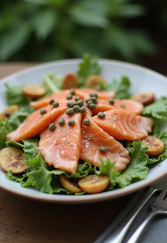 30+ Side Salad Recipes for BBQ That Pair with Any Main Dish 114 30+ Side Salad Recipes for BBQ That Pair with Any Main Dish - 22. Smoked Salmon Salad