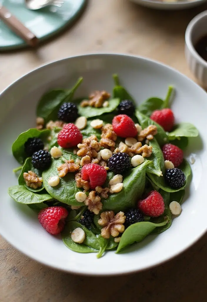 30+ Side Salad Recipes for BBQ That Pair with Any Main Dish 119 30+ Side Salad Recipes for BBQ That Pair with Any Main Dish - 23. Berry Spinach Salad