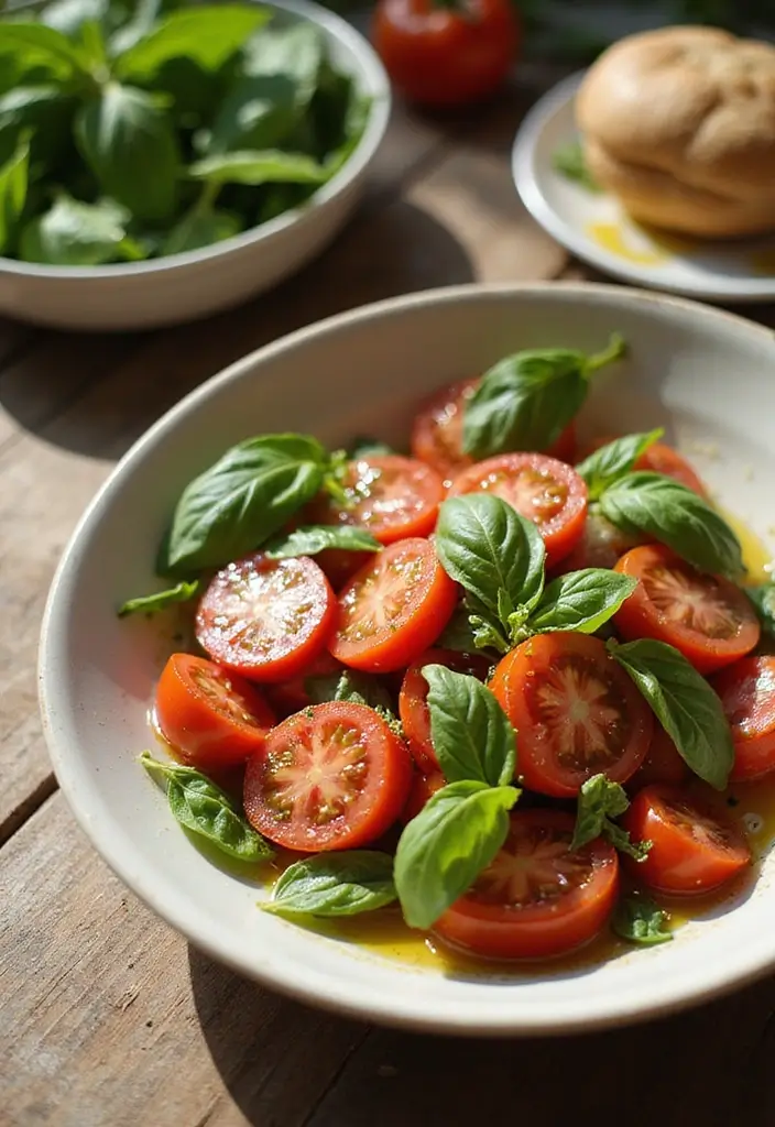 30+ Side Salad Recipes for BBQ That Pair with Any Main Dish 136 30+ Side Salad Recipes for BBQ That Pair with Any Main Dish - 26. Tomato Basil Salad