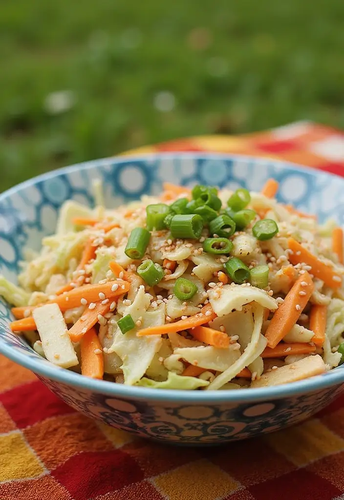 30+ Side Salad Recipes for BBQ That Pair with Any Main Dish 31 30+ Side Salad Recipes for BBQ That Pair with Any Main Dish - 7. Asian Slaw