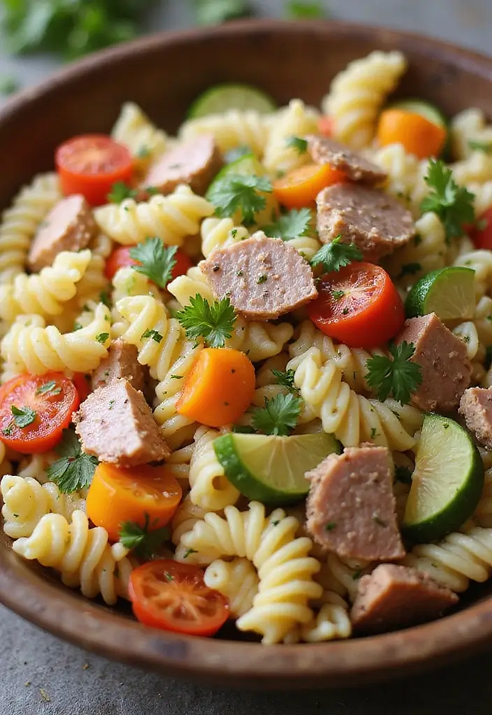 30+ Tri Color Pasta Salad Recipes That Brighten Any Table 68 30+ Tri Color Pasta Salad Recipes That Brighten Any Table - 12. Tri Color Pasta Salad with Tuna