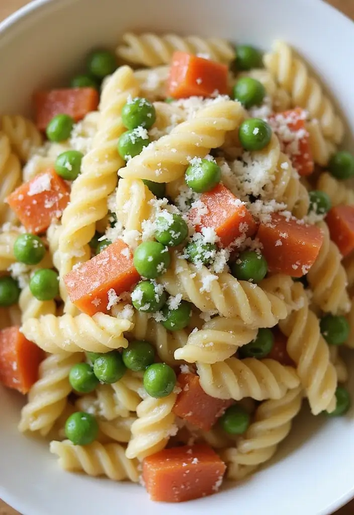 30+ Tri Color Pasta Salad Recipes That Brighten Any Table 100 30+ Tri Color Pasta Salad Recipes That Brighten Any Table - 18. Tri Color Pasta Salad with Peas and Parmesan