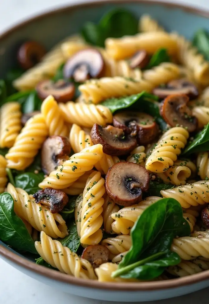 30+ Tri Color Pasta Salad Recipes That Brighten Any Table 114 30+ Tri Color Pasta Salad Recipes That Brighten Any Table - 20. Tri Color Pasta Salad with Sauteed Mushrooms