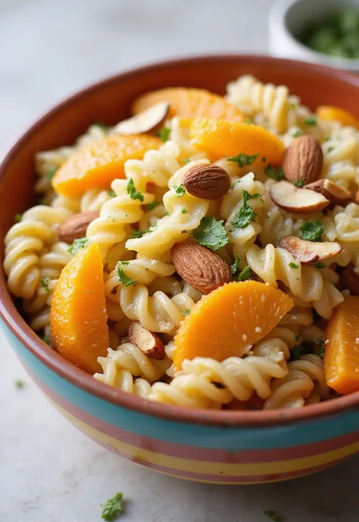 30+ Tri Color Pasta Salad Recipes That Brighten Any Table 134 30+ Tri Color Pasta Salad Recipes That Brighten Any Table - 24. Tri Color Pasta Salad with Mandarin Oranges