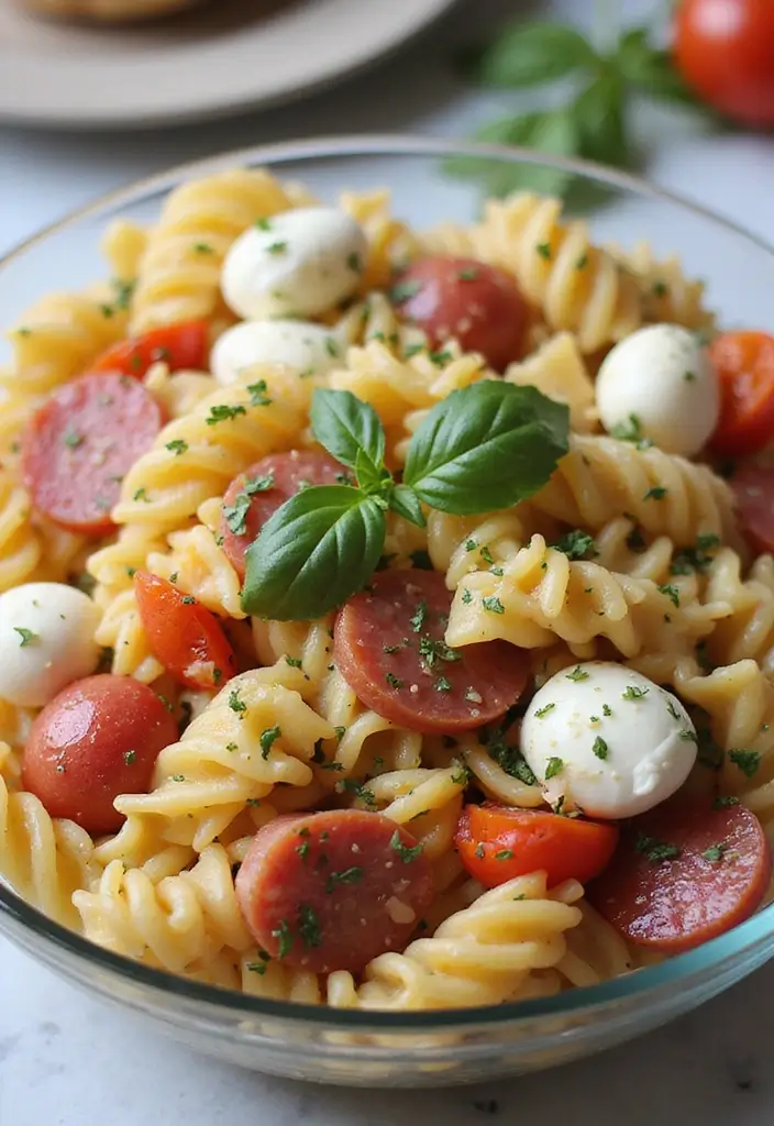 30+ Tri Color Pasta Salad Recipes That Brighten Any Table 15 30+ Tri Color Pasta Salad Recipes That Brighten Any Table - 3. Italian Tri Color Pasta Salad