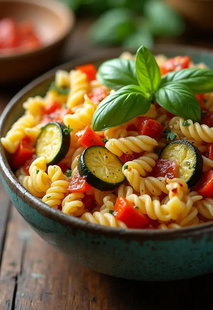 30+ Tri Color Pasta Salad Recipes That Brighten Any Table 29 30+ Tri Color Pasta Salad Recipes That Brighten Any Table - 5. Tri Color Pasta Salad with Grilled Vegetables