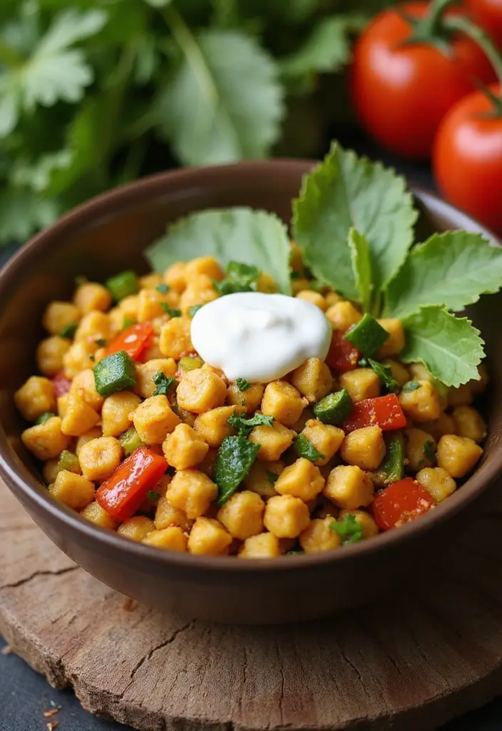 30+ Vegetarian High Protein Salad Recipes to Keep You Energized 58 30+ Vegetarian High Protein Salad Recipes to Keep You Energized - 12. Curried Chickpea Salad